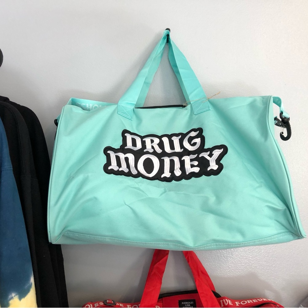 Drug money funny duffle